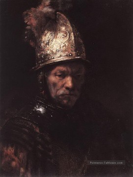Portrait d’un homme avec un casque d’or Rembrandt Peinture à l'huile